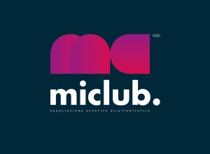 miclub ASD logo miclub colori su fondo scuro